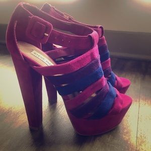 Steve Madden Fuchsia Platform Heels Size 6